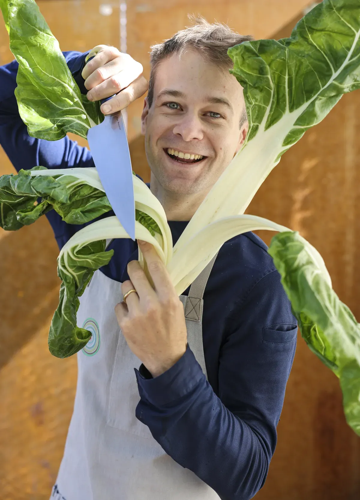 Der Gemüsekoch in seinem Element 